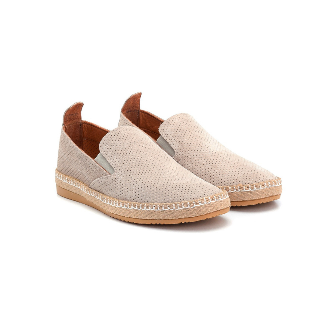 Men Leather Suede Espadrilles