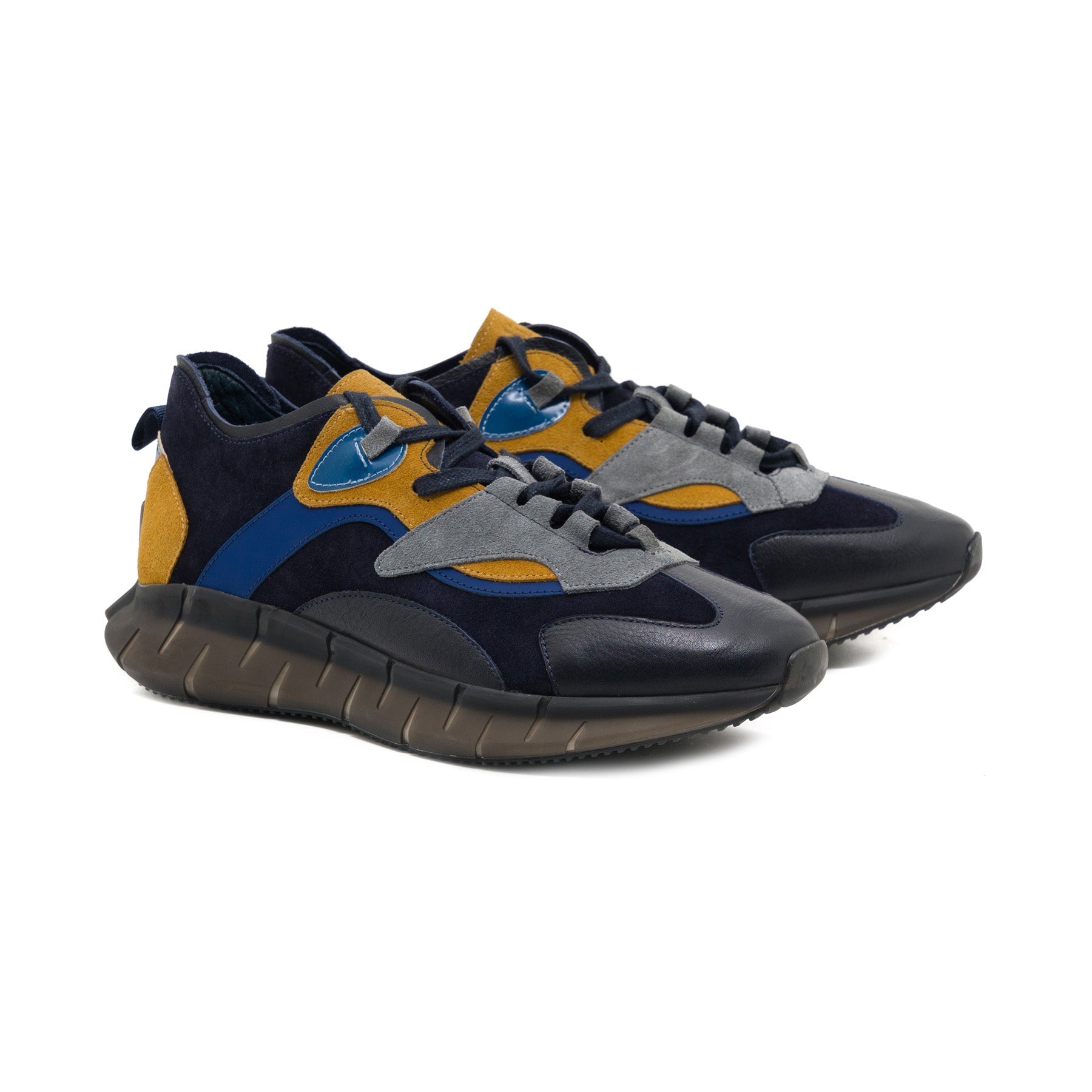 Evander Navy Blue Suede Sneaker