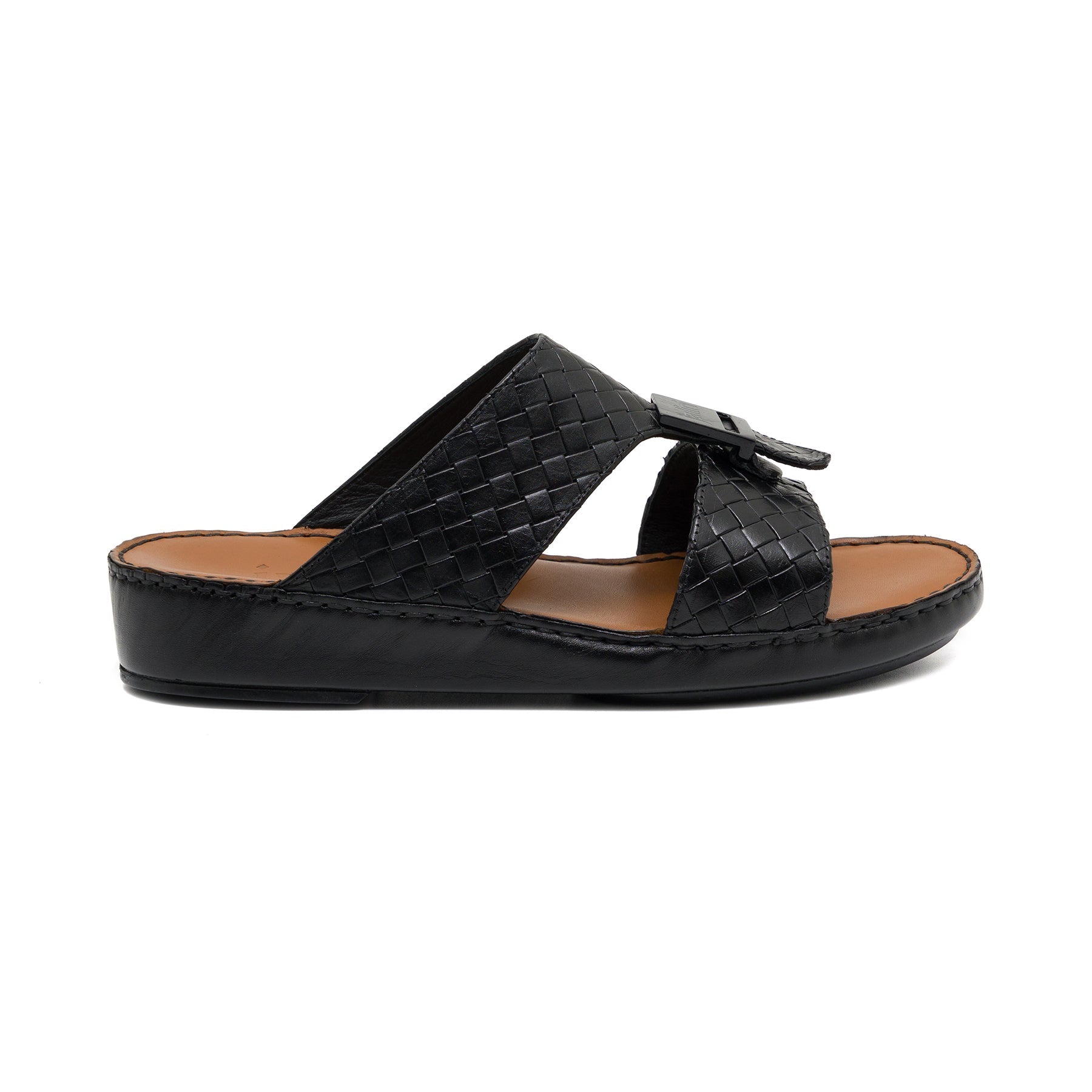 Javier Braided Black Sandal