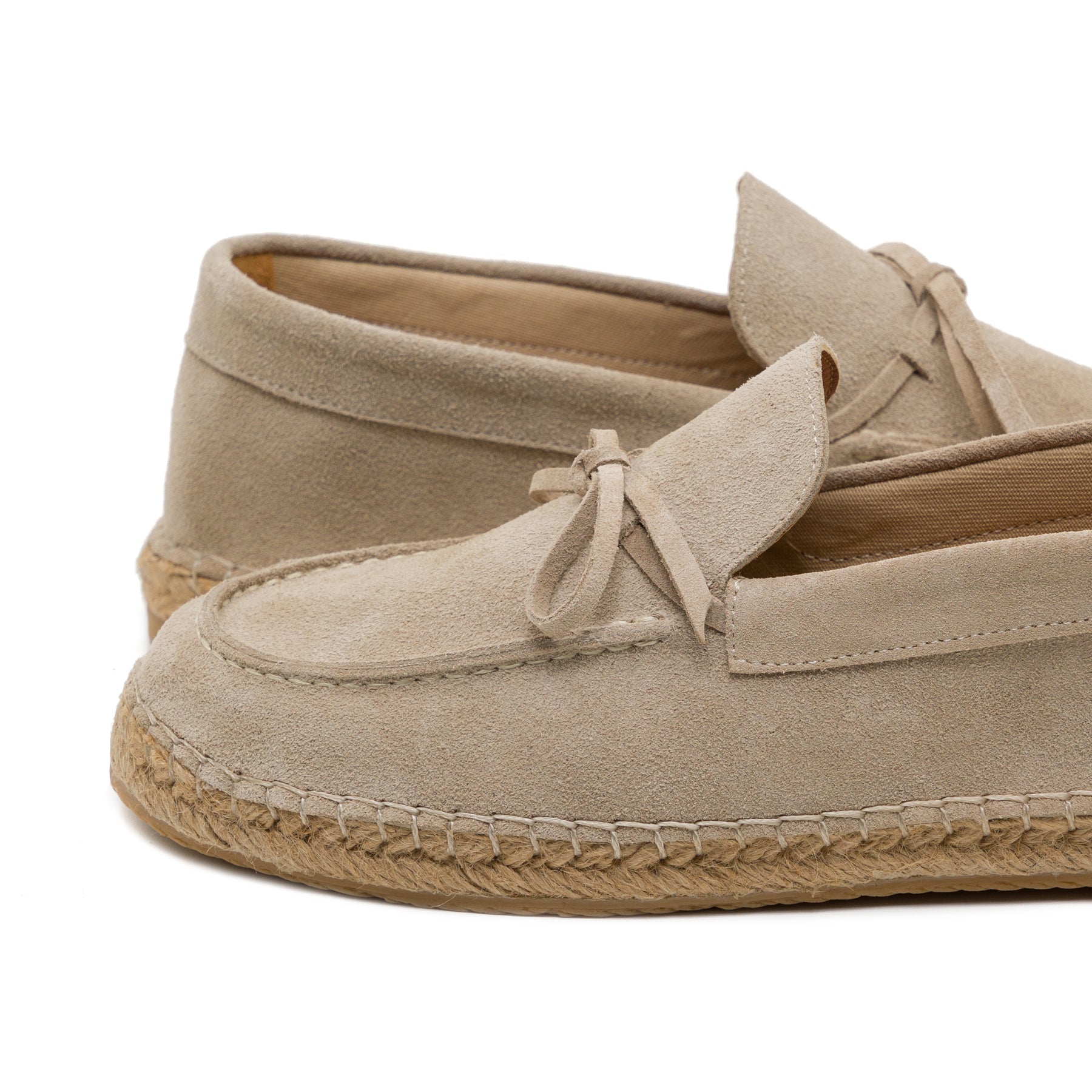 Santano Beige Suede Espadrille