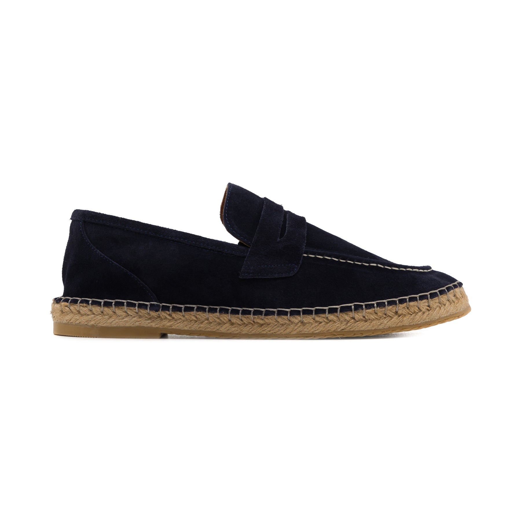 Neil Navy Blue Suede Espadrille