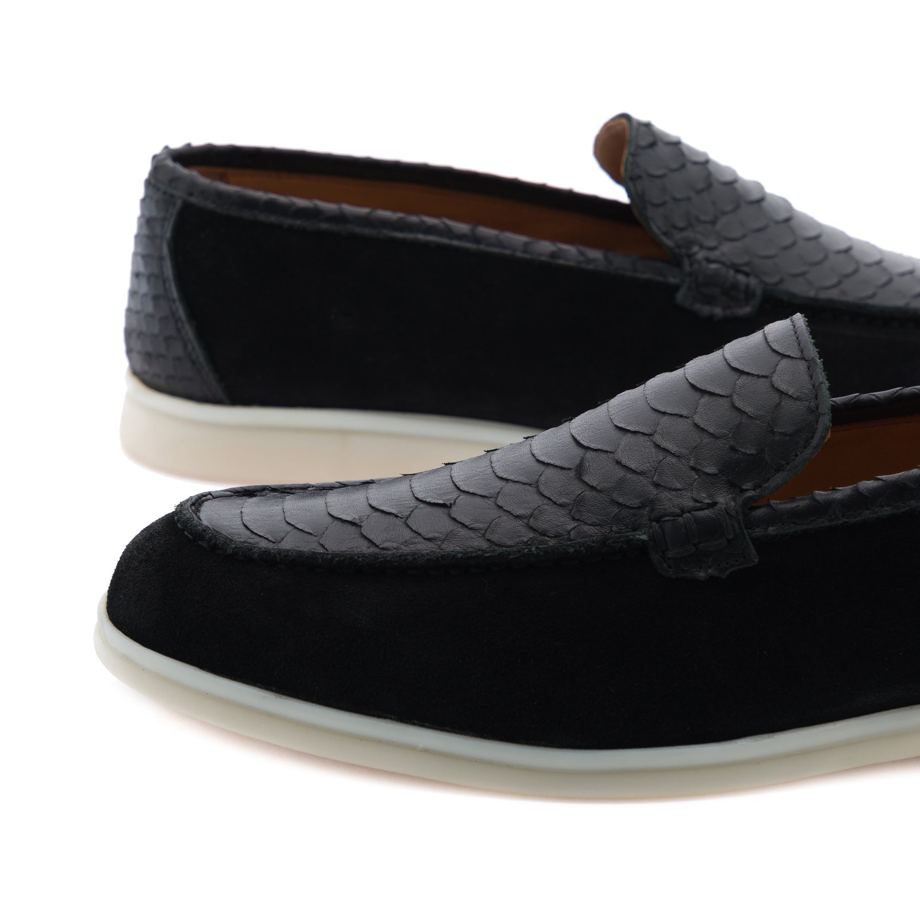 Timothy Black Suede Loafer