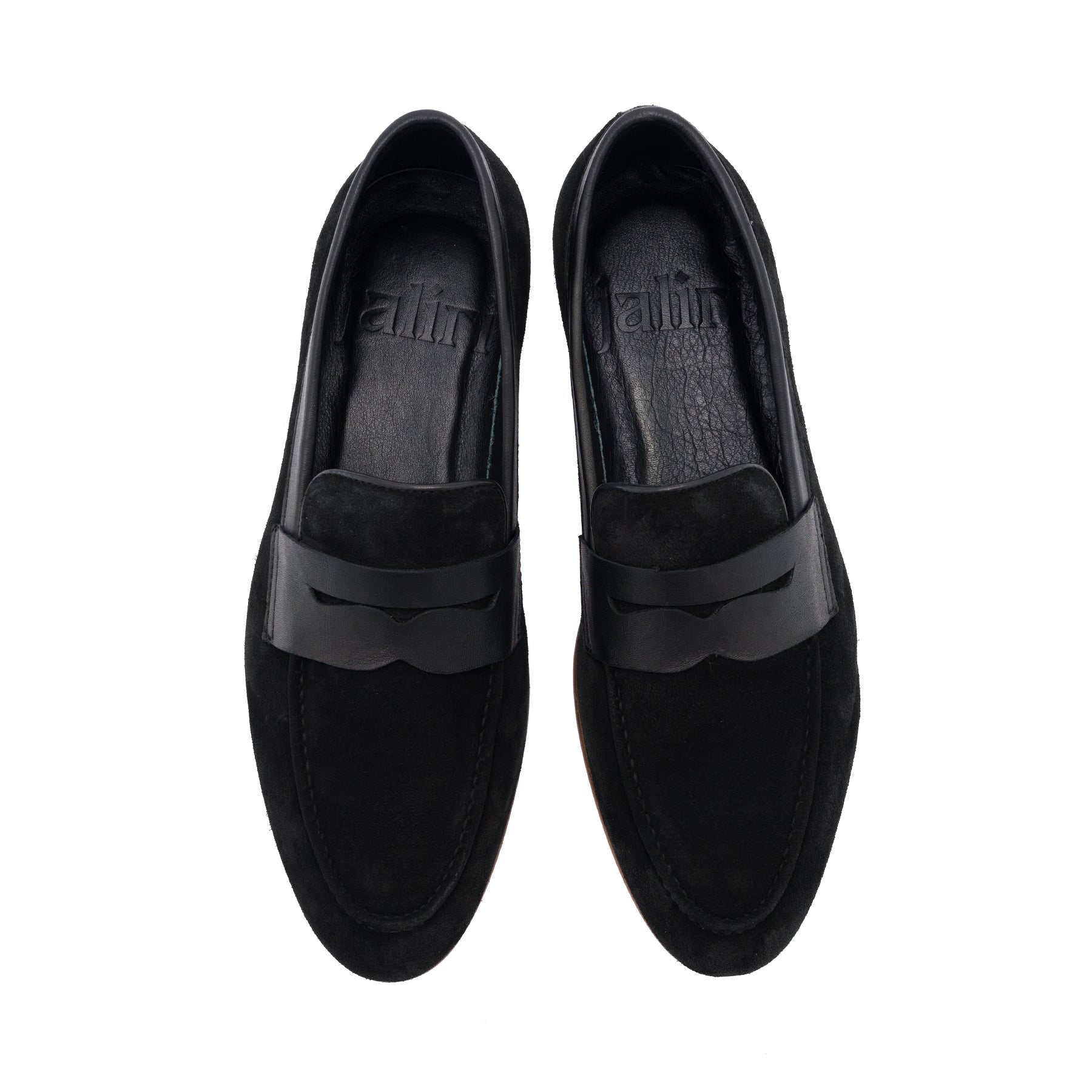 Griffin Black Suede Loafer