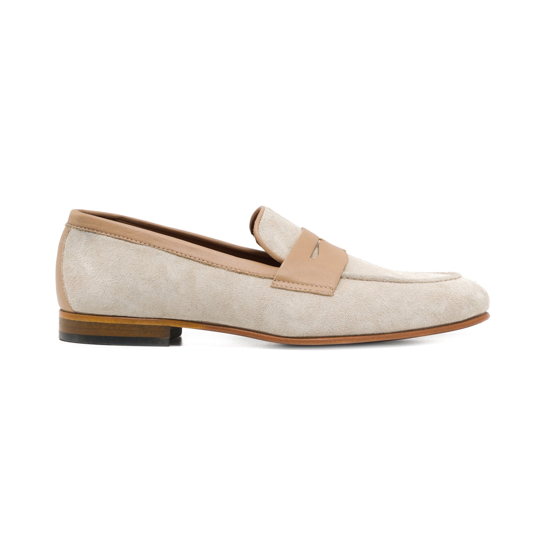 Griffin Beige Suede Loafer