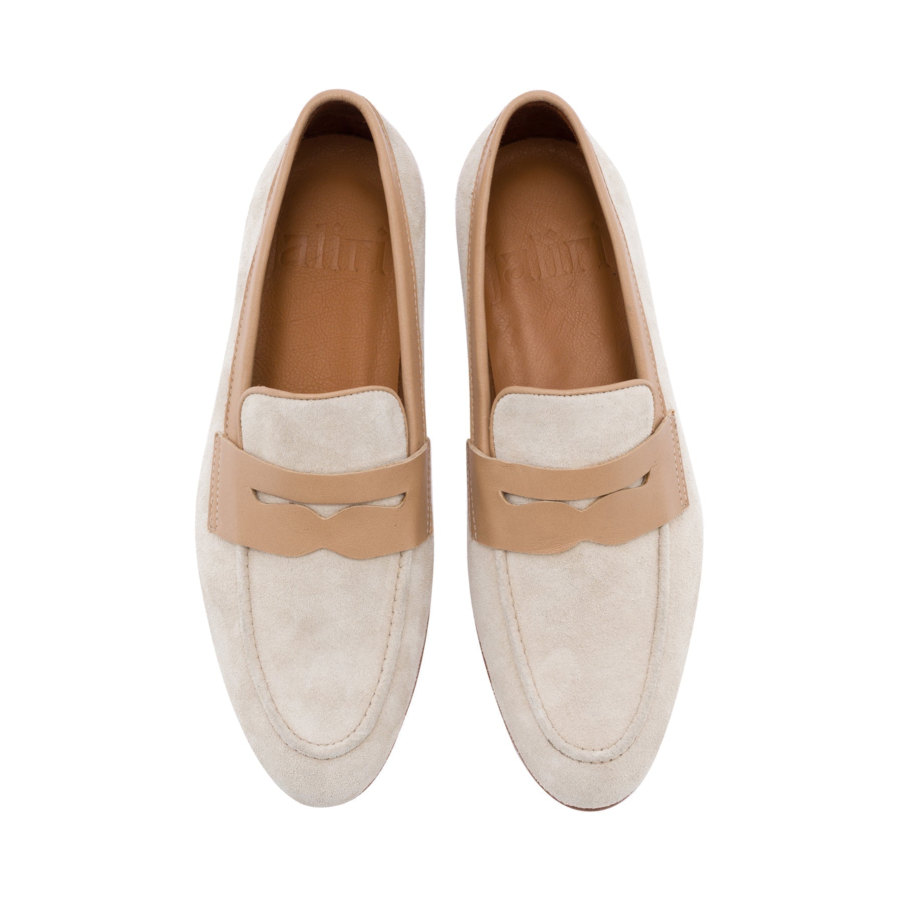 Griffin Beige Suede Loafer