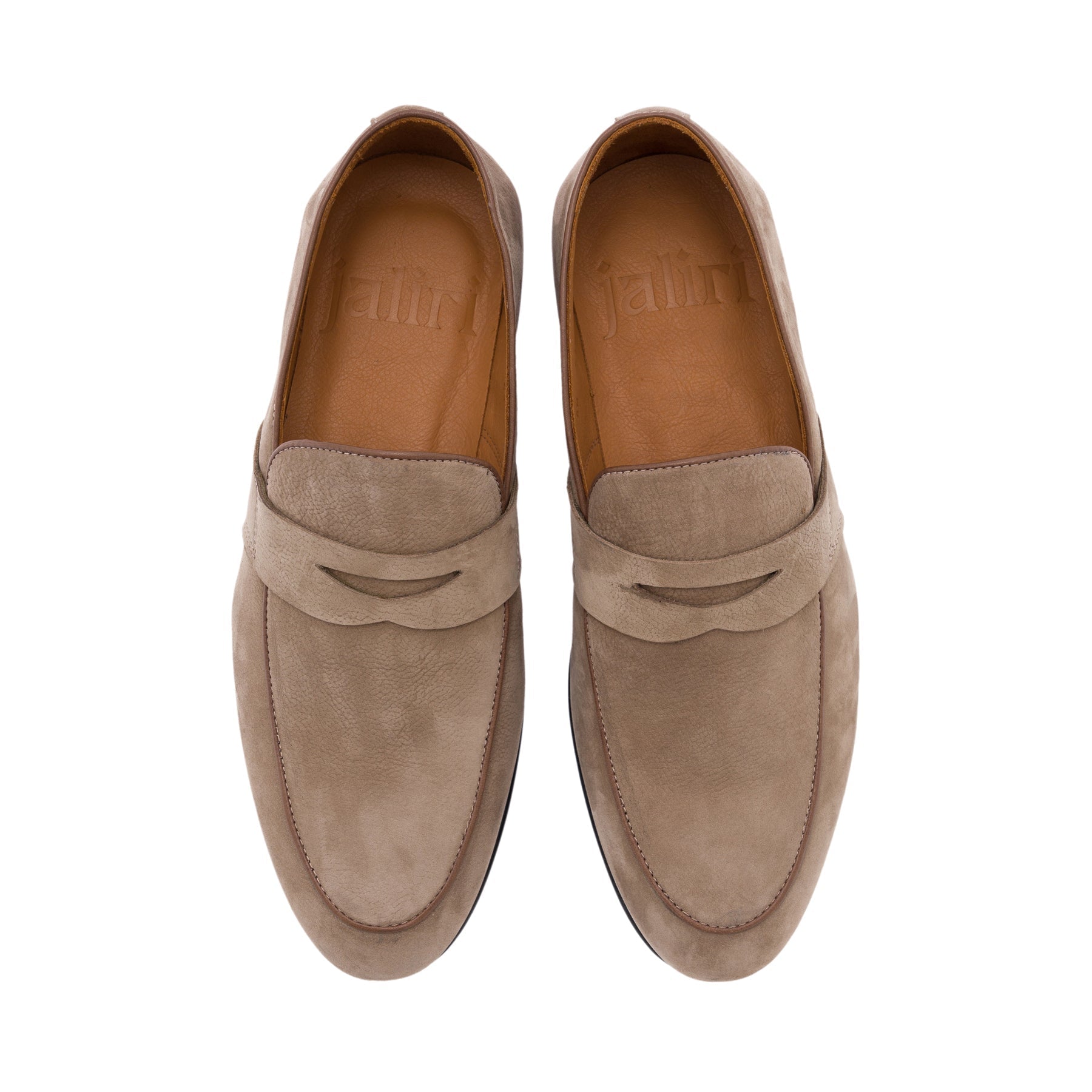 Alfihar Beige Nubuck Casual Loafer