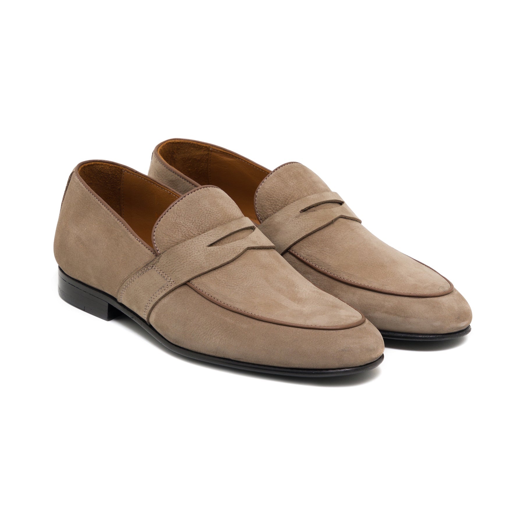 Alfihar Beige Nubuck Casual Loafer