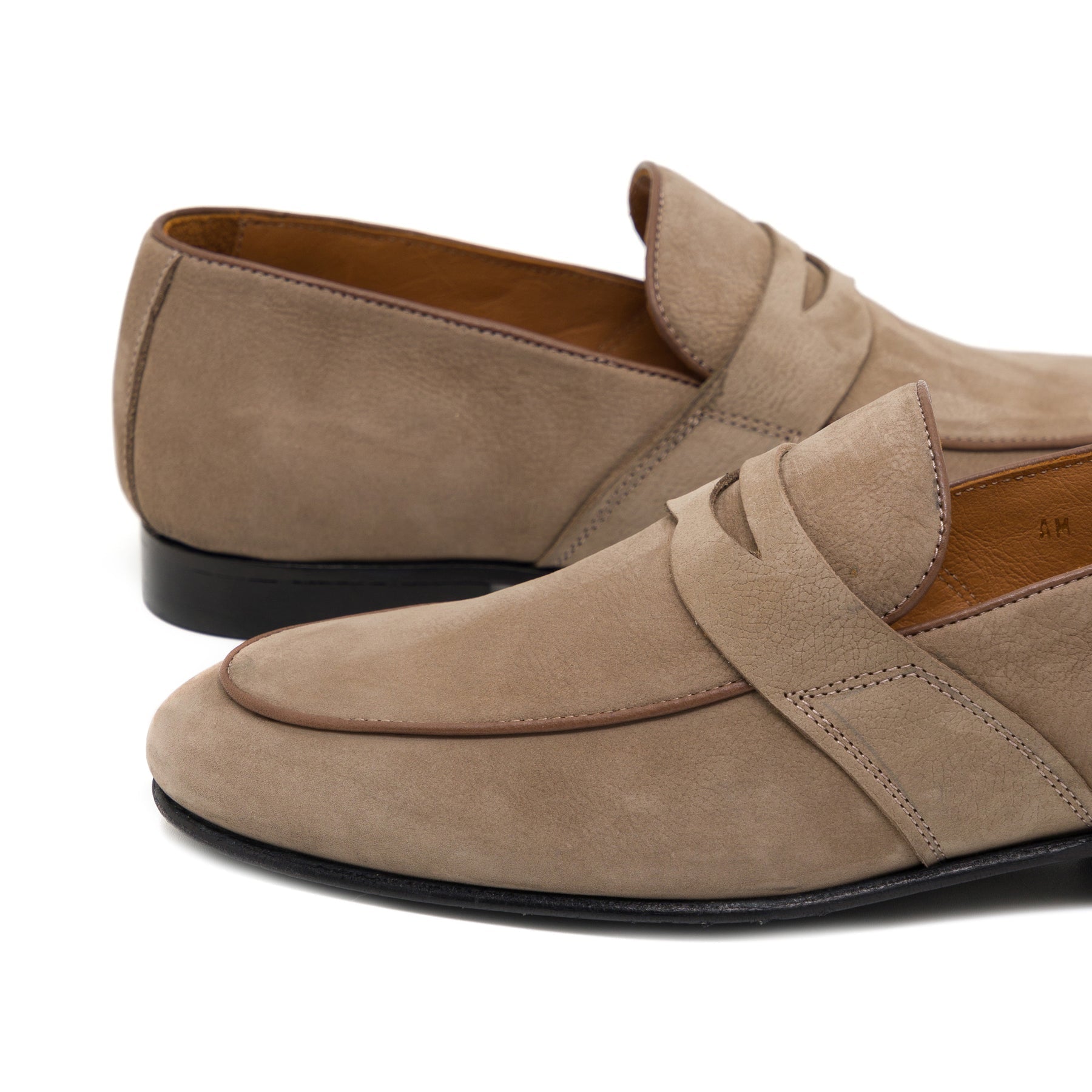 Alfihar Beige Nubuck Casual Loafer