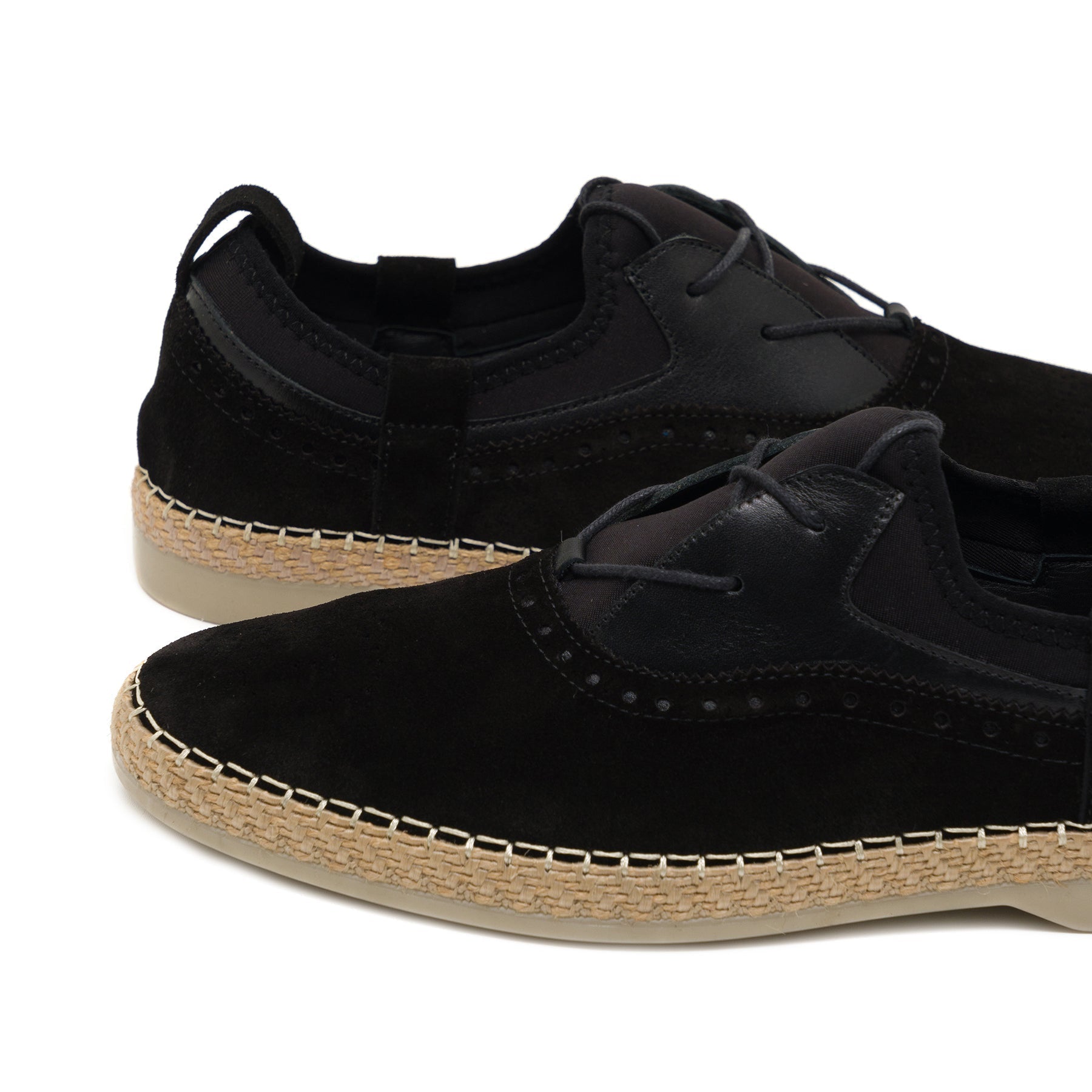 Silas Black Suede Espadrille