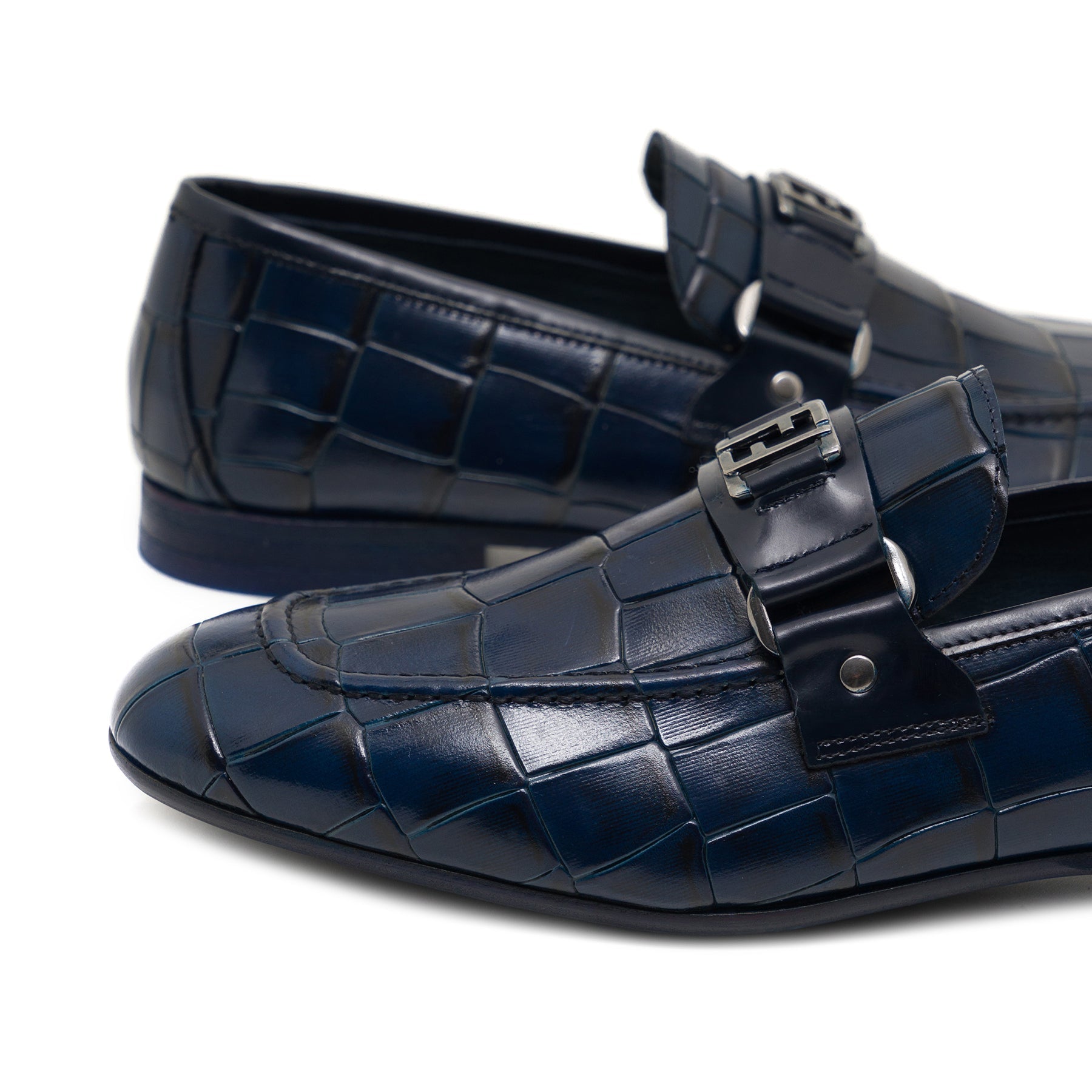 Anaconda Navy Blue Loafer